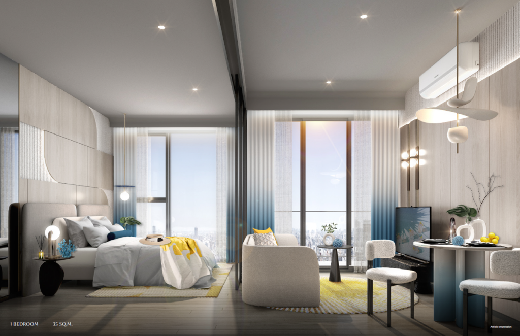 Aquarous-Jomtien-Pattaya-Aquarous-Jomtien-Pattaya-B_1 Bedroom 35 Sq.m.
