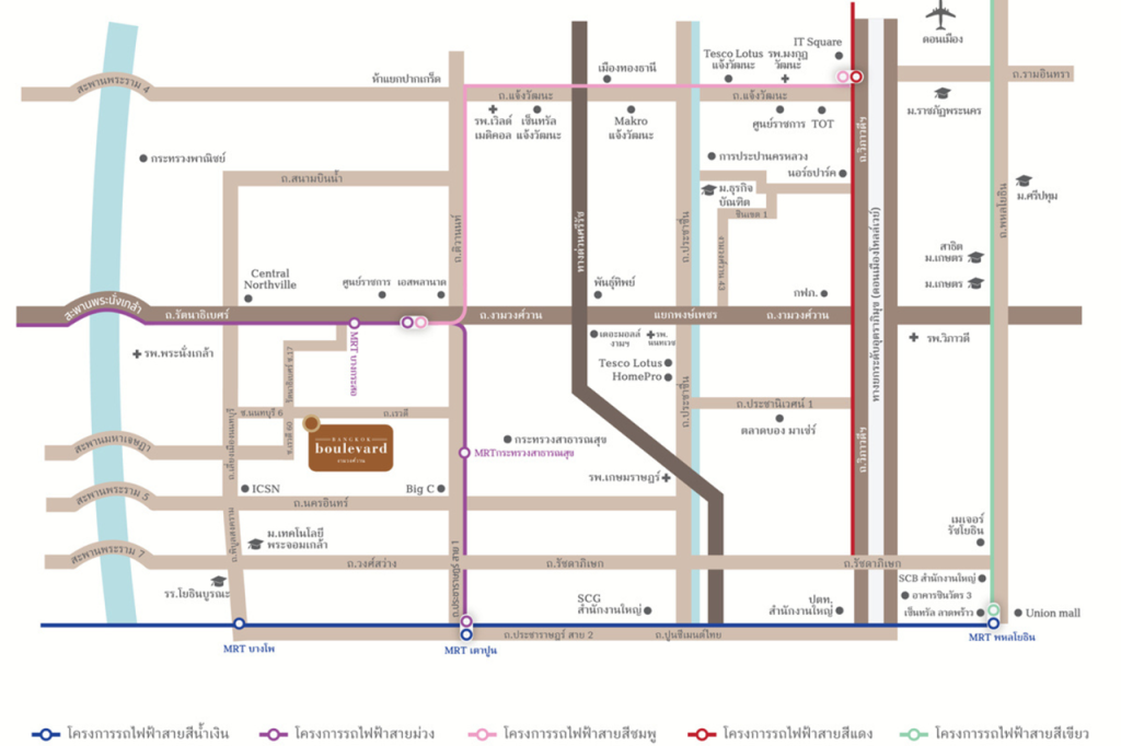 Bangkok-Boulevard-Ngamwongwan-MAP
