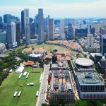Singapore city skyline