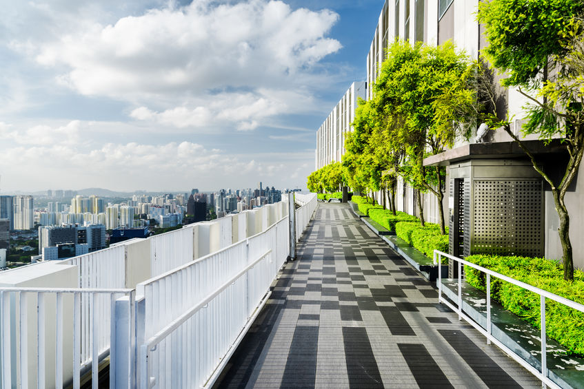 The sky bridge linking the seven buildings - PropertyGuru Singapore