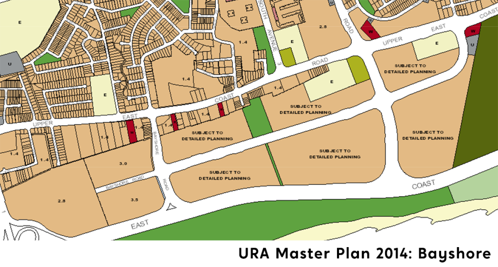 Bayshore URA Master Plan 2014 Map