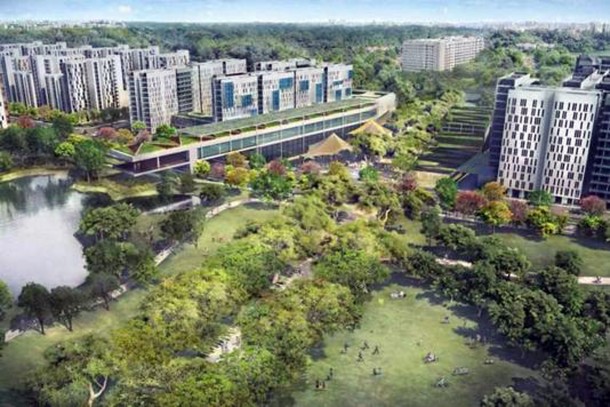 HDB BTO impression of Bidadari Park