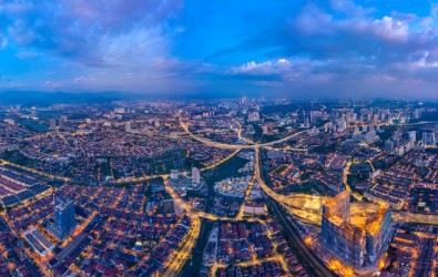 Drone shot of Kepong