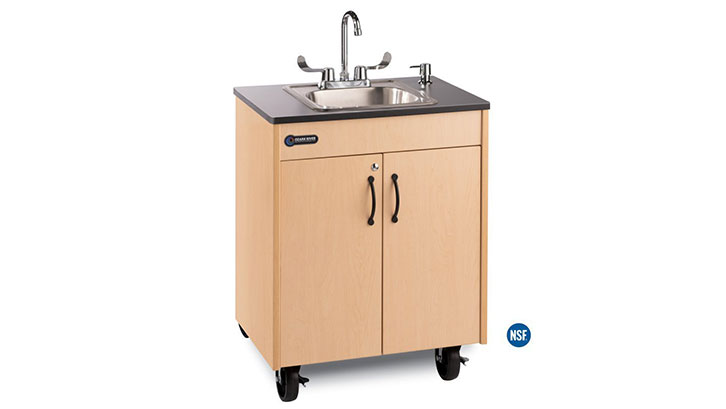 Wastafel portable sering dijumpai di tempat-tempat umum seperti rumah sakit dan kantor pemerintahan. (Foto: www.portablesinks4less.com)