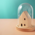 Safety,Zone,,Health,Care,Concept.,Mini,Wooden,House,Inside,A